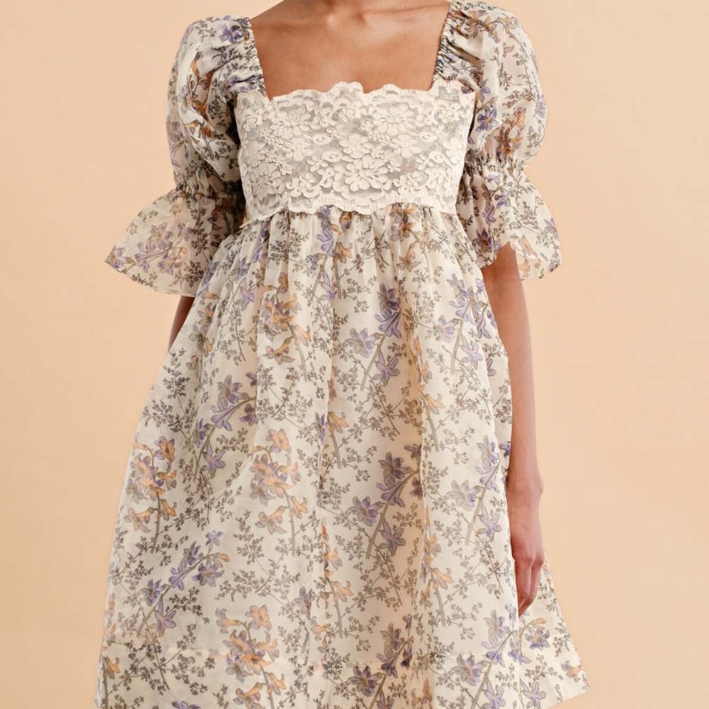 ByTimo Organza Mini Lace Dress